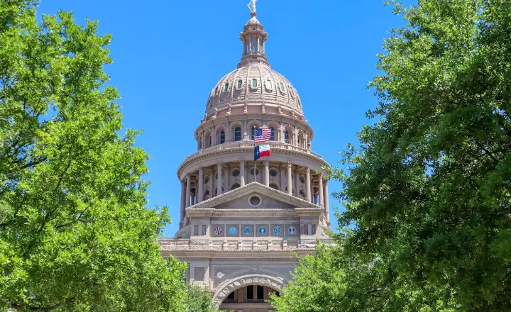 Texas State Capitol dome in Austin